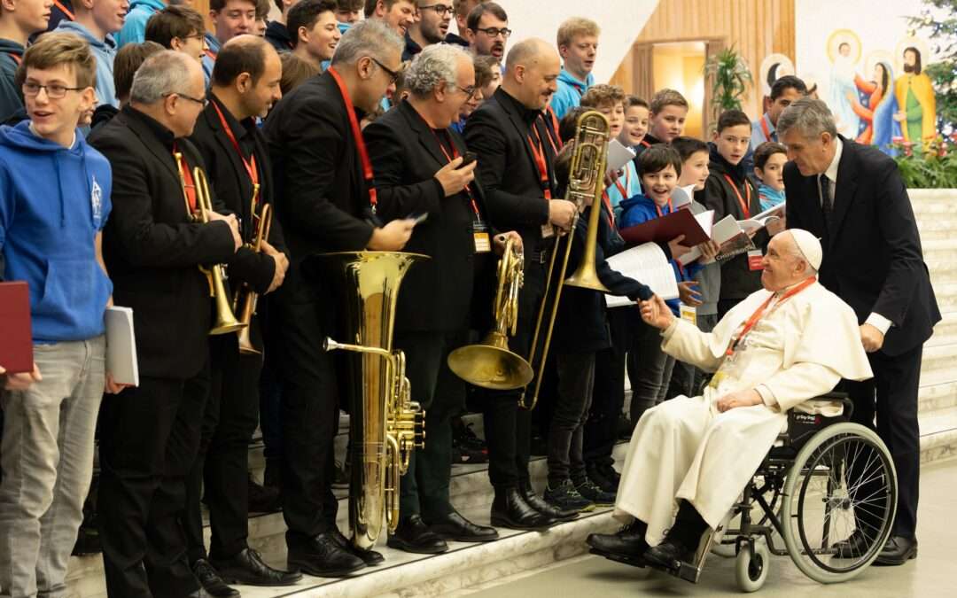 Papst-Audienz mit 800 Pueri Cantores aus Deutschland
